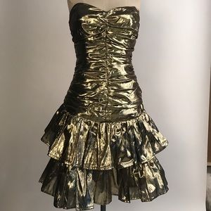 Vintage gold party dress